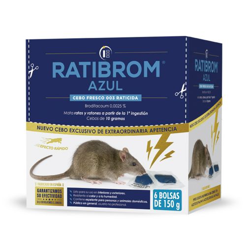 RATICIDA RATIBROM AZUL 900GR(CEBO FRESCO)USO DOMES
