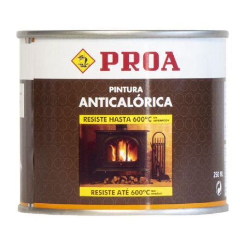 PINTURA ANTICALORICA NEGRA 250 ML