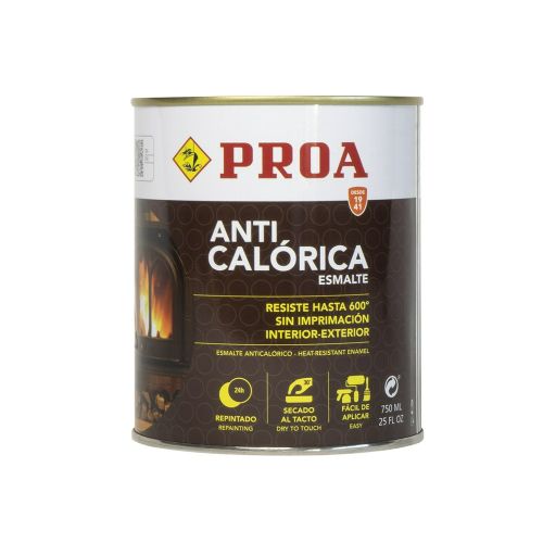 PINTURA ANTICALORICA NEGRA 750 ML