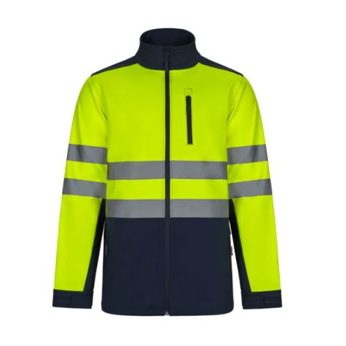 CAZADORA ALTA VISIBILIDAD SOFTSHELL AMARI/AZUL S