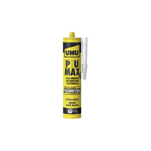 ADHESIVO MADERA PU MAX GEL CARTUCHO UHU 340GR