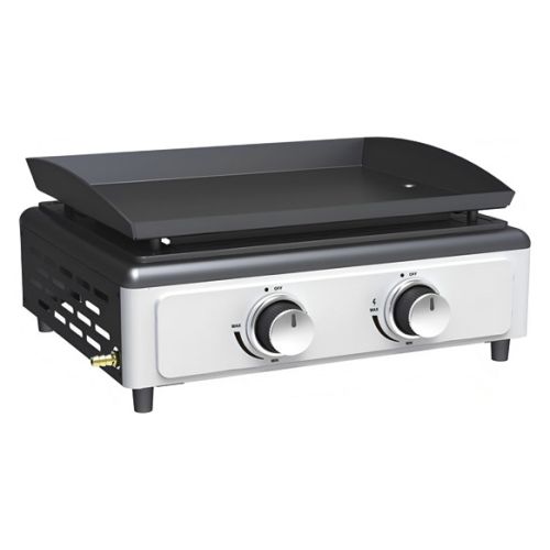 PLANCHA GAS 2QUEMAD. SOBREMESA 5KW 44X33CM IRONSID