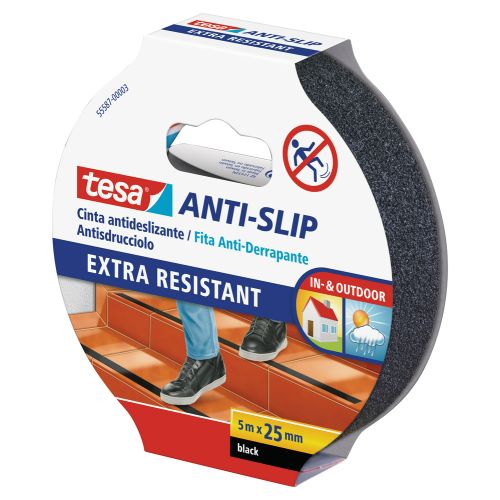 CINTA ANTIDESLIZANTE 5X25 NEGRO
