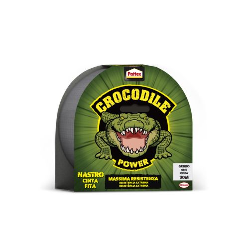 PATTEX CROCODILE POWER CINTA GRIS 20M X 48 MM