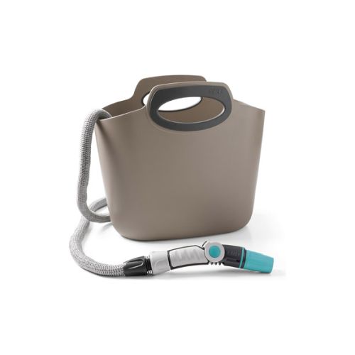 KIT BOLSA+MANGUERA RIEGO EXTEN+LANZA GRIS 30M
