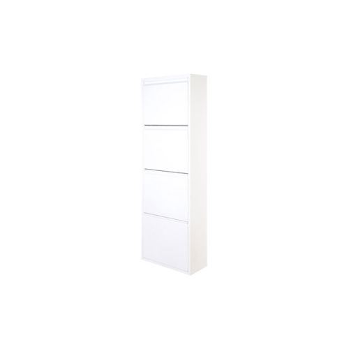 ZAPATERO METALICO DUNNE 4MODULOS 136CM BLANCO