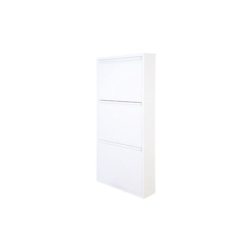 ZAPATERO METALICO DUNNE 3MODULOS 103CM BLANCO