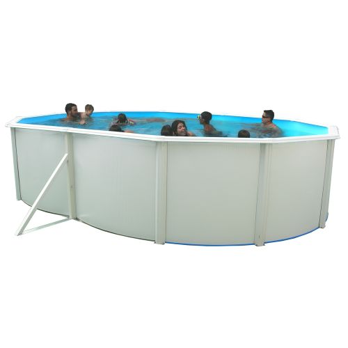 PISCINA ACERO OVAL 550X336X120CM 17000L C/COLUMNAS
