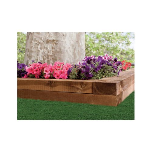 TRAVIESA MADERA PINO TRATADO 200X20X10CM MARRON