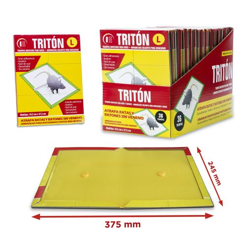 TRAMPA ADHESIVA RATAS TRITON  24,5 X 18,5 CMS-2UN.