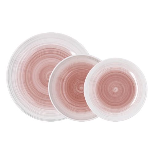 VAJILLA CERAMICA 18 PZAS VELVET ROSE QD