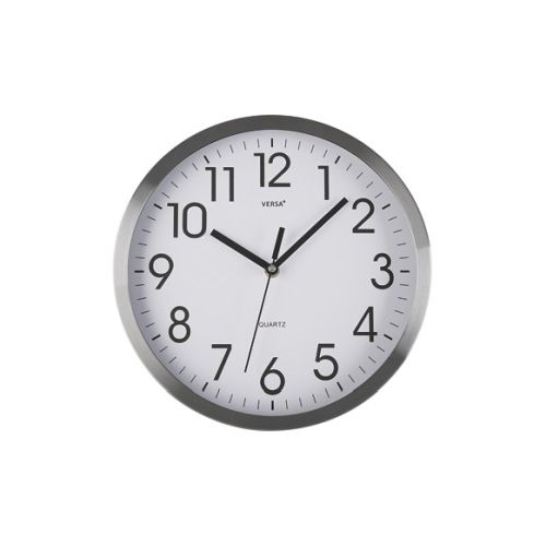 RELOJ PARED ESFERA ALUMINIO 30,5CM