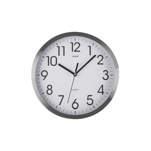 RELOJ PARED ESFERA ALUMINIO 25CM