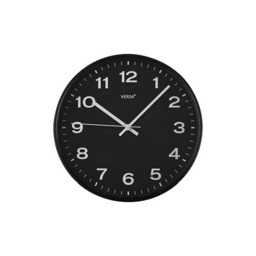 RELOJ PARED ESFERA NEGRO 30,5CM