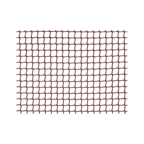 MALLA PLASTICO 10X10MM 1X25M 310GR/M MARRON NATUUR