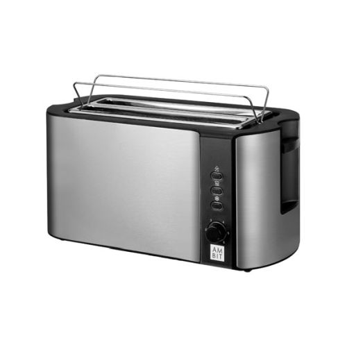 TOSTADOR DOS RANURAS LARGAS INOX 1500W AMBIT
