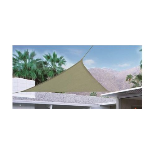 TOLDO VELA TRIANGULAR 185GR 5X5X5M ARENA NATUUR