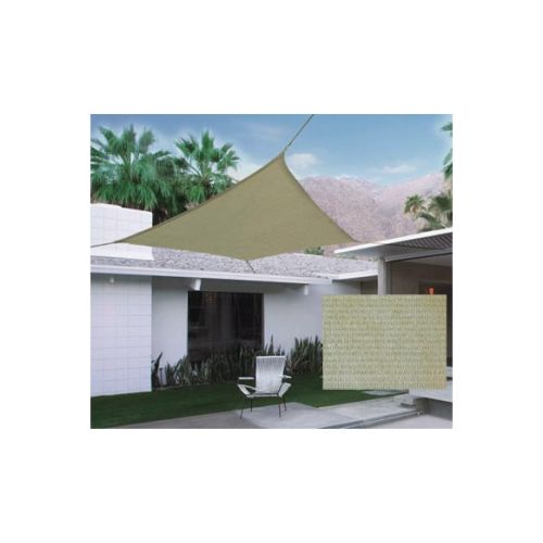 TOLDO VELA CUADRADO 185GR 3.6X3.6M ARENA NATUUR