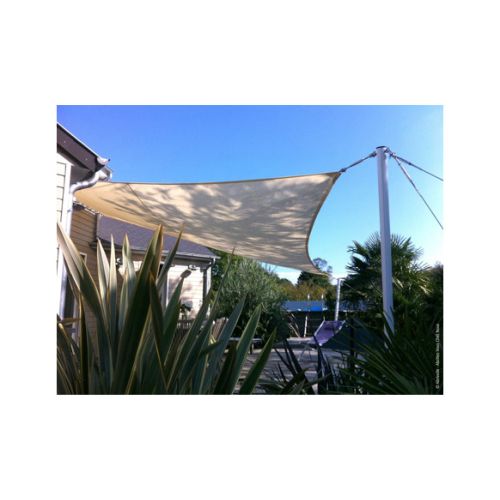 TOLDO VELA TRIANGULAR 160GR 5MX5MX5M CREMA NATUUR