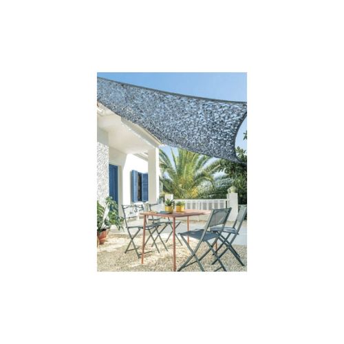 TOLDO VELA CUADRADO CAMUFLAJE 3X3M GRIS NATUUR