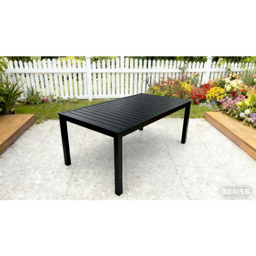 MESA ALUMINIO RECTANGULAR 175X100CM ANTRACITA
