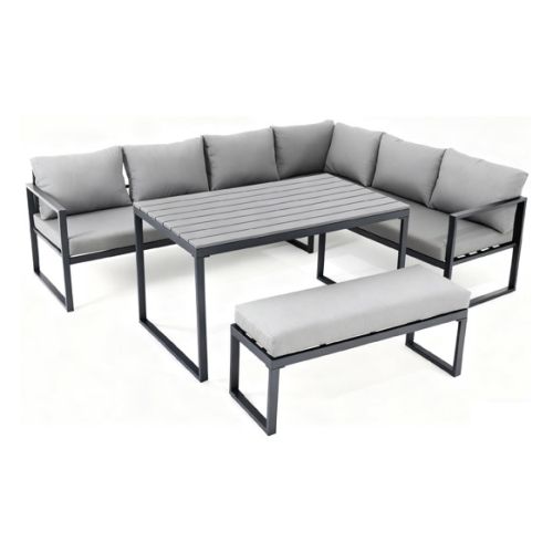 CONJUNTO RINCONERO ACERO C/MESA ALTA BOLONIA
