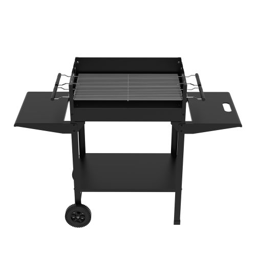 BARBACOA CARBON C/RUEDAS 121X48X88CM TROLLY NATUUR