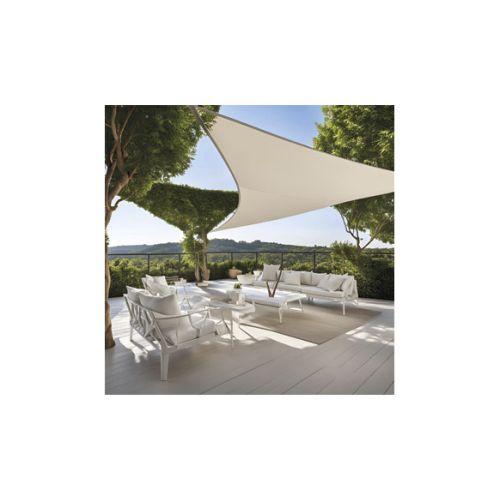 TOLDO VELA TRIANGULAR 185GR 5X5X5M BLANCO NATUUR