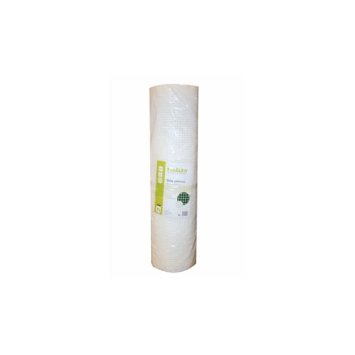 MALLA PLASTICO 10X10MM 1X25M 310GR/M BLANCO NATUUR