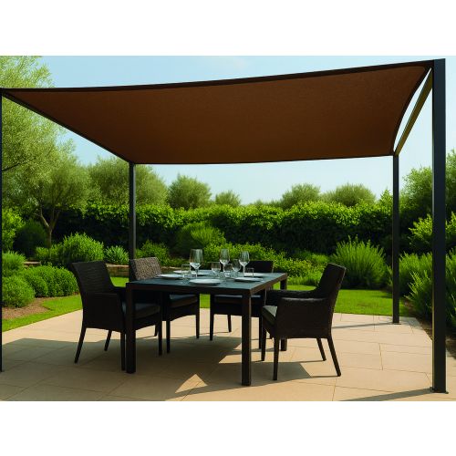 MALLA SOMBREO 95% MARRON 230GR 2X50M NATUUR