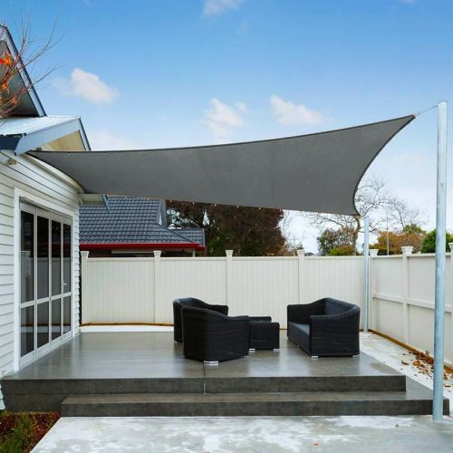 TOLDO VELA CUADRADO 185GR 3.6X3.6M ANTRACITA NATUU