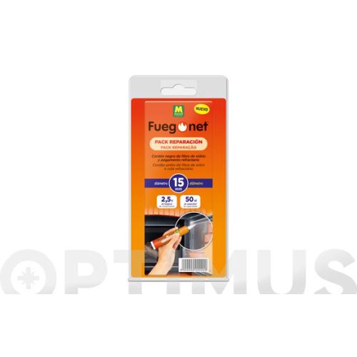 PACK COLA REFRACTARIA CON CORDON FIBRA VIDRIO 15MM