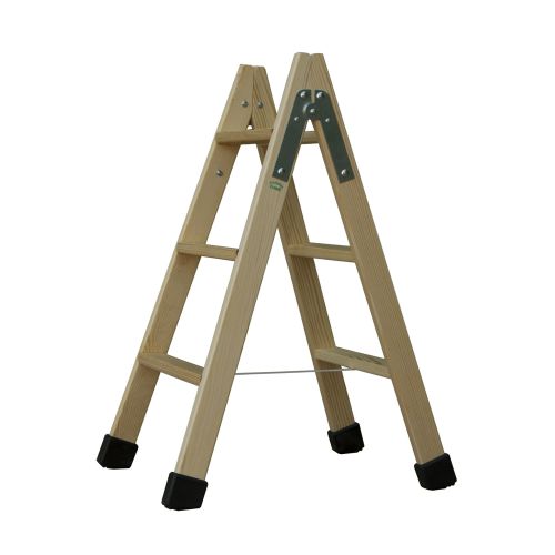 ESCALERA TIJERA MADERA 3+3PELDAÑOS 0.75M