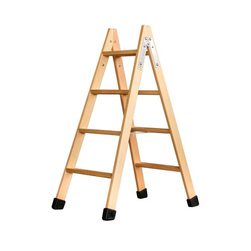 ESCALERA TIJERA MADERA 4+4PELDAÑOS 1M