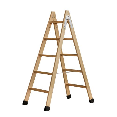 ESCALERA TIJERA MADERA 5+5PELDAÑOS 1.25M