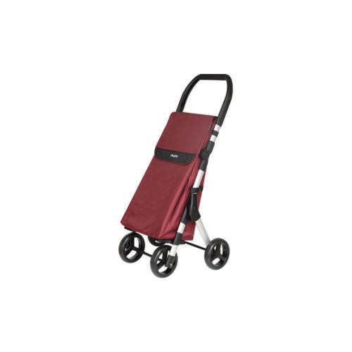 CARRO COMPRA 4R MUUVI PLEGABLE GRANATE ALUMINIO