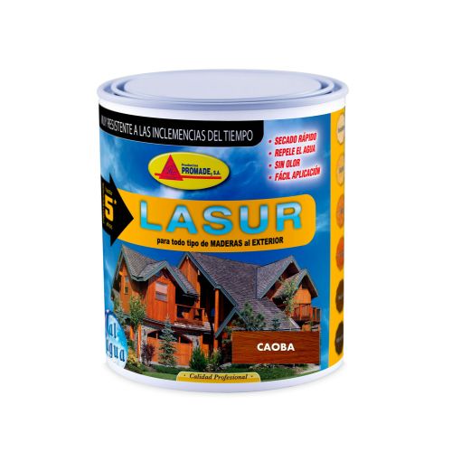 LASUR PROTECTOR AL AGUA MATE 750 ML CAOBA