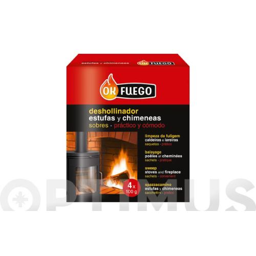 DESHONILLADOR ESTUFA/CHIMENEA SOBRES 4X100GR