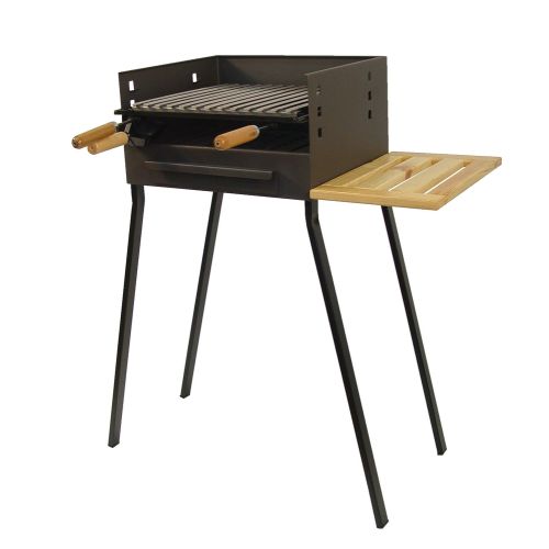 BARBACOA CARBON PARRILLA INOX 75x44x37CM