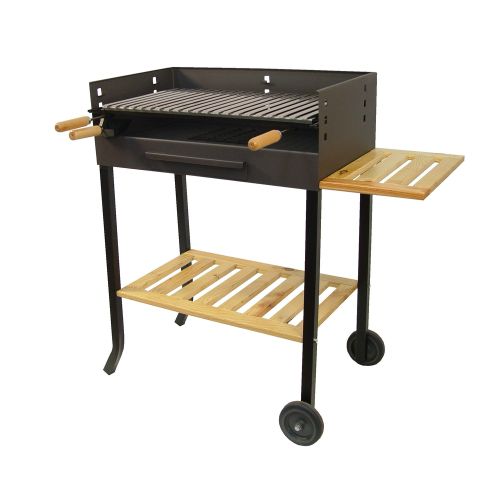 BARBACOA CARBON PARRILLA INOX 88x68x40 C/RUEDAS