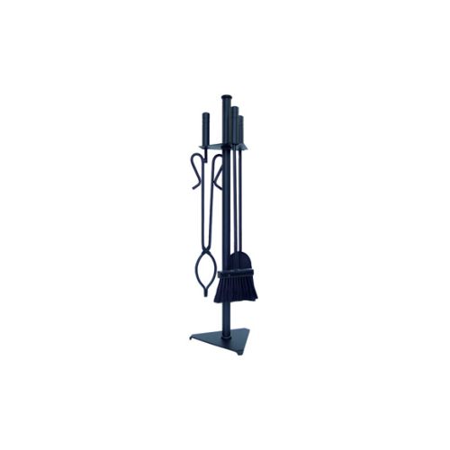 JUEGO CHIMENEA TRIANGULAR 3 PIEZAS NEGRO
