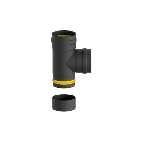 TE ESTUFA EXOPELLET 80MM A 90º C/COLECTOR