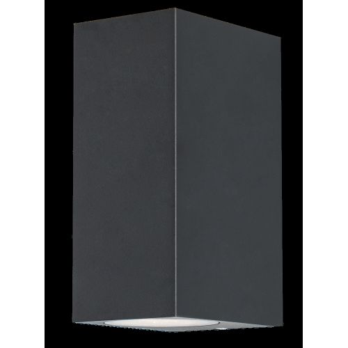 APLIQUE EXTERIOR 2XGU10 IP44 CONFO NEGRO