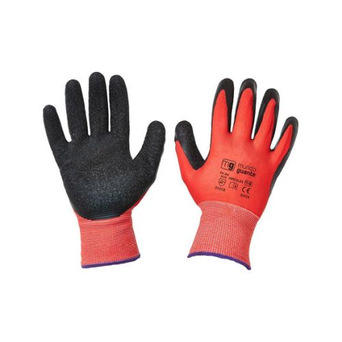 GUANTE POLIESTER LATEX RUGOSO HERCULES T8